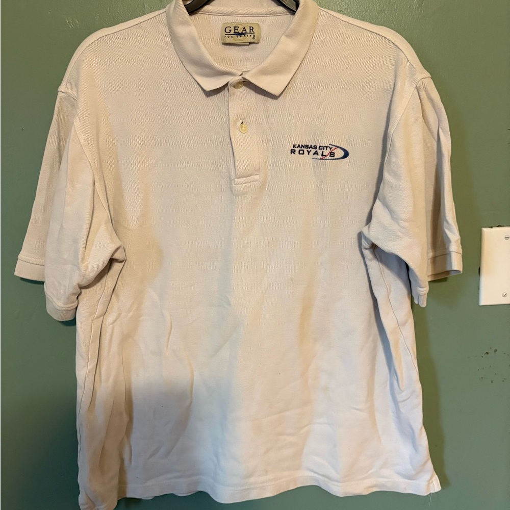 Vintage Gear For Sports Kansas City Royals Polo - Cream